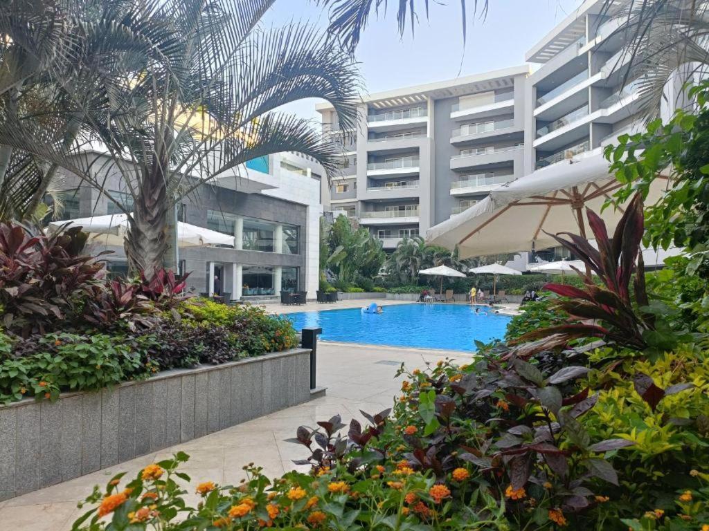 Parkside Boutique 3 Bbr Serviced Apartment - Ocean Blue - Near Airport Kahire Dış mekan fotoğraf